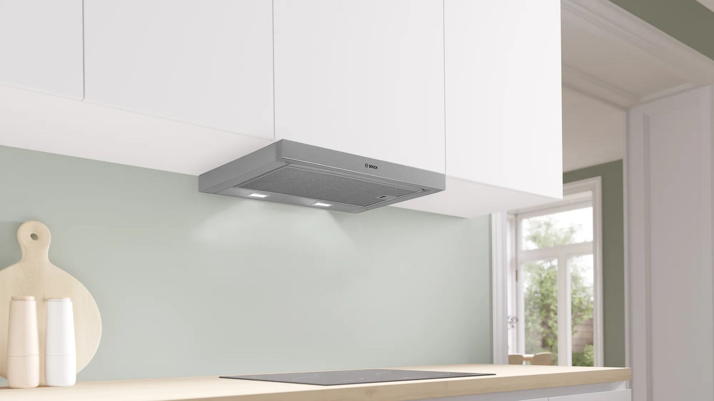 Supply & Install: BOSCH - Series 2 Slideout Rangehood 60cm Silver Metallic