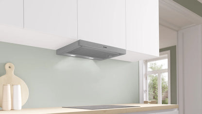 Supply & Install: BOSCH - Series 2 Slideout Rangehood 60cm Silver Metallic