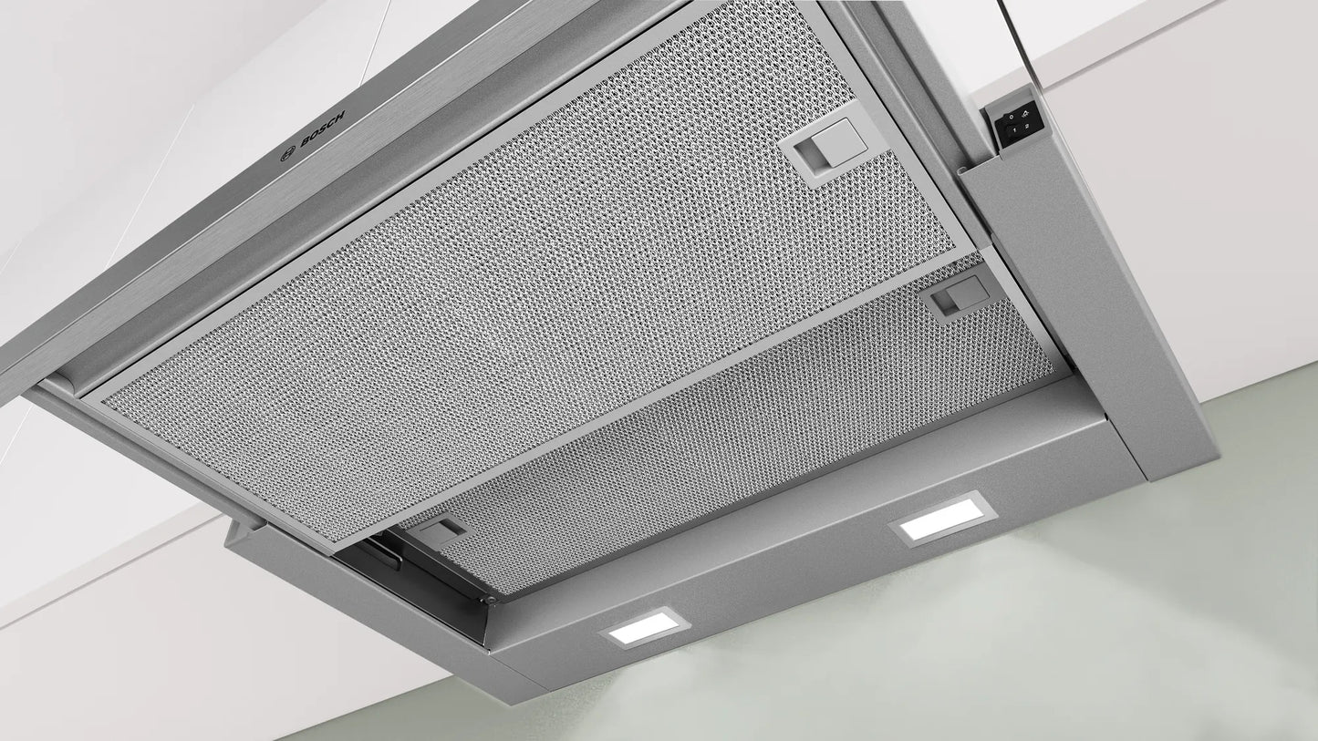 Supply & Install: BOSCH - Series 2 Slideout Rangehood 60cm Silver Metallic