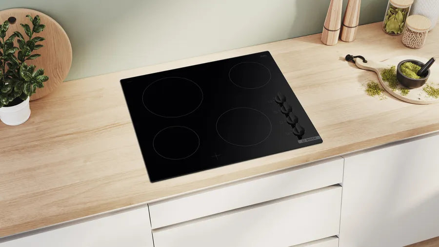 Supply & Install: BOSCH - Series 2 Electric Cooktop 60cm Black