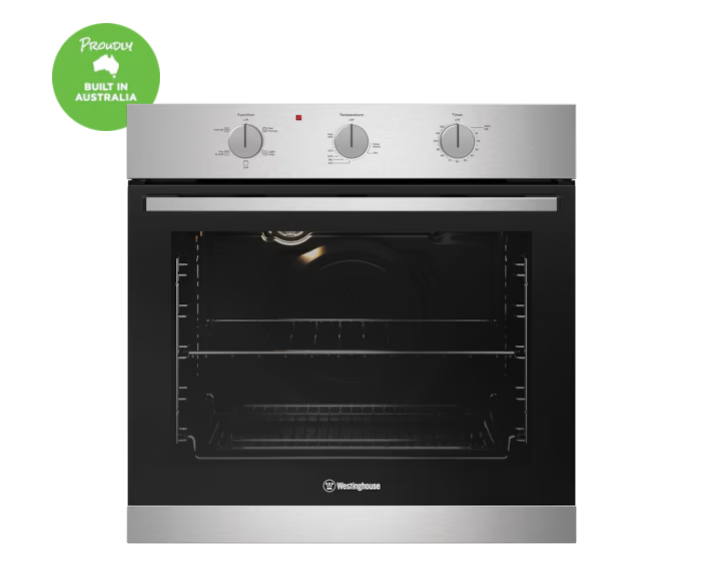 Supply & Install: Westinghouse - 60cm Multi-Function 5 Oven, Stainless Steel