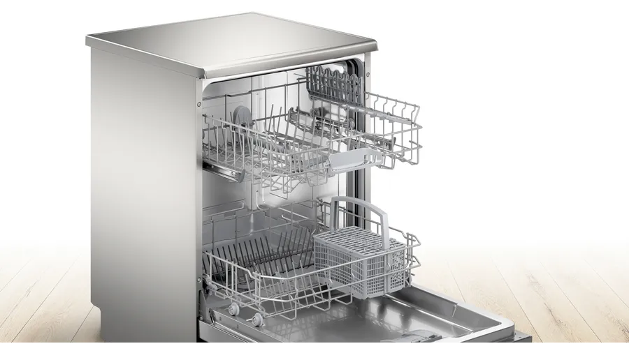 Supply & Install: BOSCH - Series 2 Free-Standing Dishwasher 60cm Brushed Steel Anti-Fingerprint