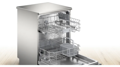 Supply & Install: BOSCH - Series 2 Free-Standing Dishwasher 60cm Brushed Steel Anti-Fingerprint