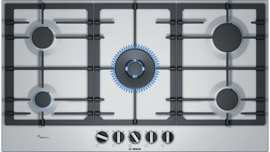 Supply & Install: BOSCH - Series 6 Gas Cooktop 90cm Stainless Steel